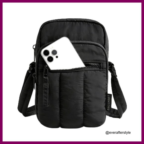 Mini Crossbody Bag RFID Blocking Adjustable Strap Lightweight Travel Wallet